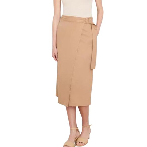 Vince skirt Buckle Wrap tan size 14 - Picture 10 of 10